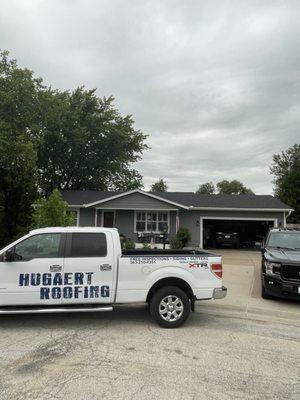 New roof paid for by insurance after a recent hail storm