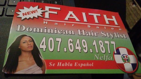 Faith dominican salon