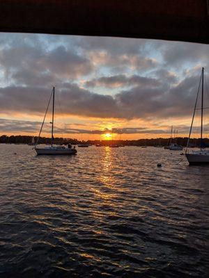 Sunset from our boat!