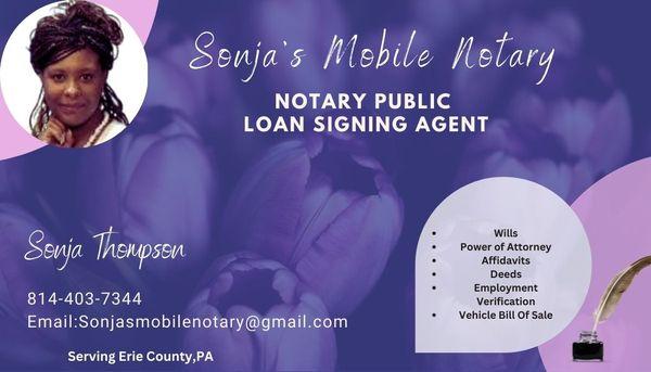 Sonja’s Mobile Notary