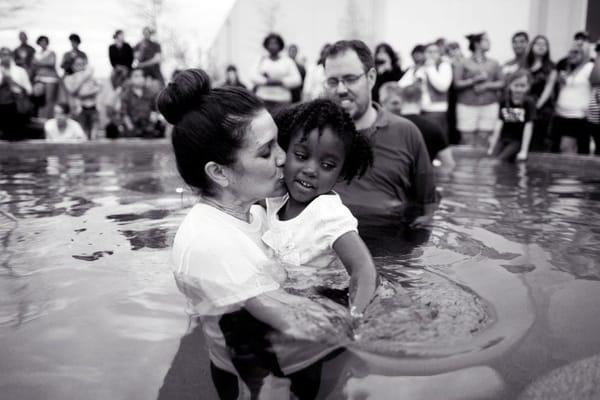 Pastor Becky at Plunge Party