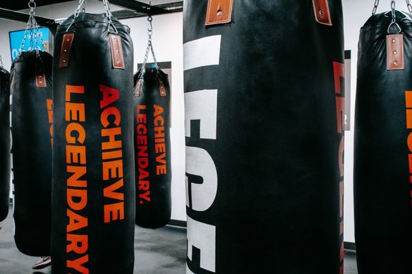 Legends boxing punching bag