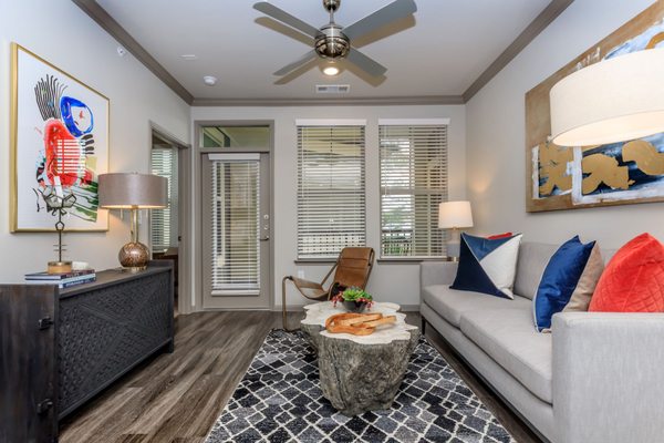 Spacious Living Rooms With Vinyl Wood Flooring and Natural Light!