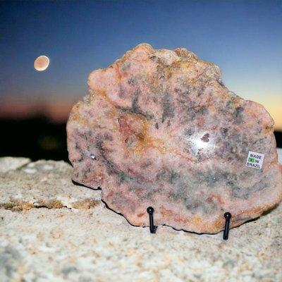 Pink Amethyst slab 9" L x 7" H x 1.2" W