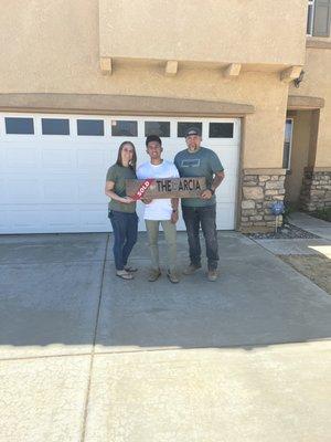 Our first home purchase! Thanks Arvin !