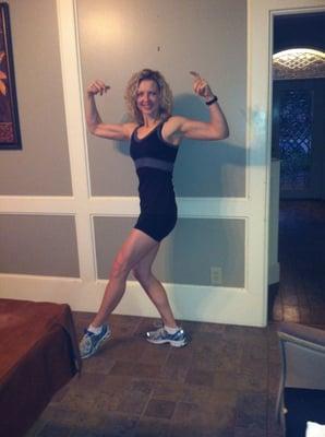 Kathy lost 20 lbs and looking great...and now she is the trainer for the 5:30 am class.