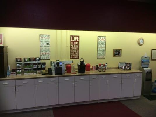 our complimentary coffee bar!