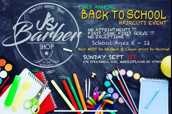 Free haircuts on September 1st  only for kids