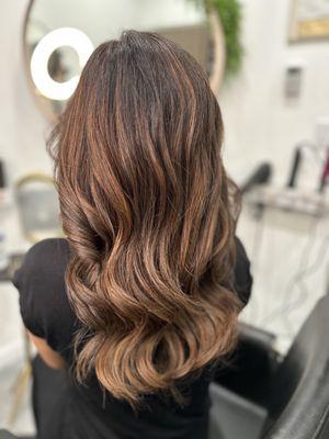 Copper tones balayage