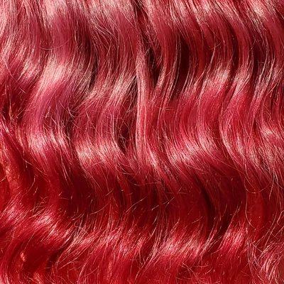 Red tones hair color