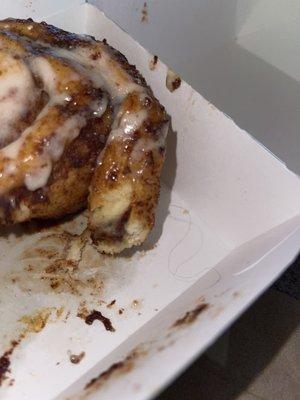 Cinnabon with a hair on it.