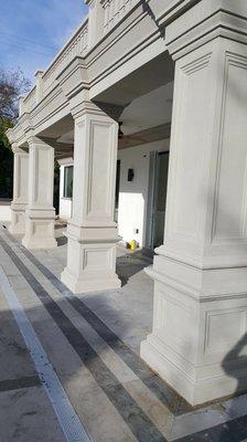 Custom columns and moldings.