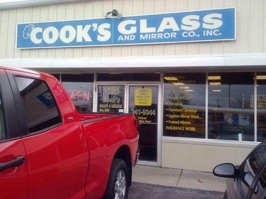 Cook's Glass & Mirror - Still family owned since 1950. Great folks!