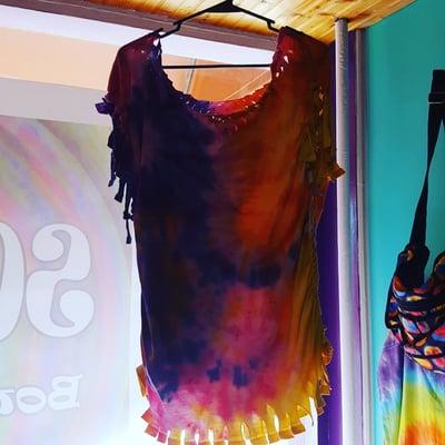 Tye Dye Fashion - SHREDZ! Any shirt in the shop can be customized to your body and shredded to fit just you. See you soon!