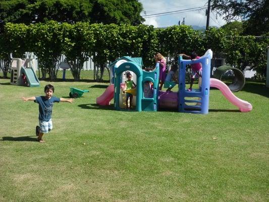 Spacious playground