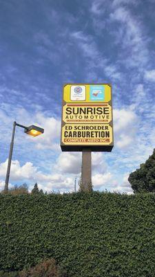 Sunrise Automotive sign