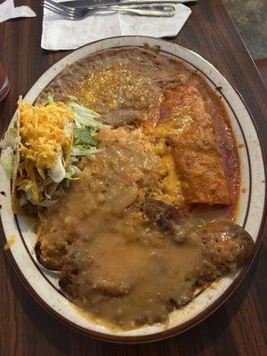 Chile Relleno Taco Beef Enchiladas