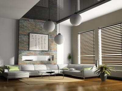 Horizontal blinds for your den