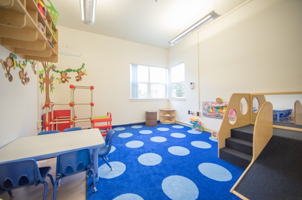 Age appropriate classrooms and playrooms for all students