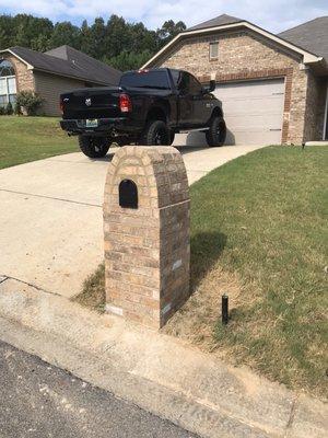 Brick mailboxes