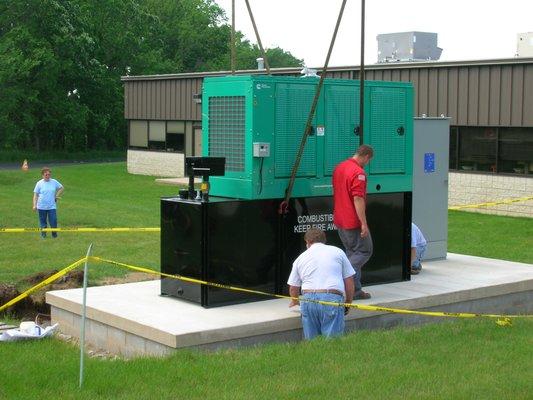 Sitting new 175 kv generator