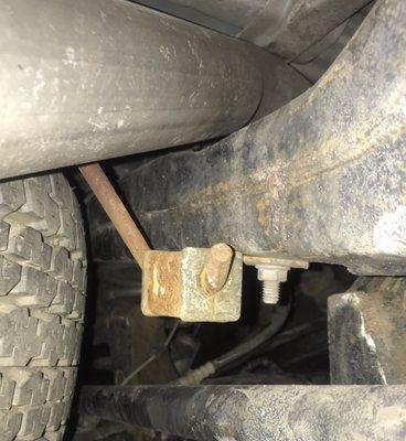 Exhaust mounts rusting after three months along with location they claimed wasn't hitting the frame