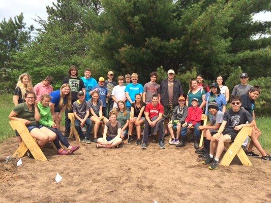 Our library is so appreciative of our community partnership with the Northern Waters Outdoor School. The students planted a prairie!