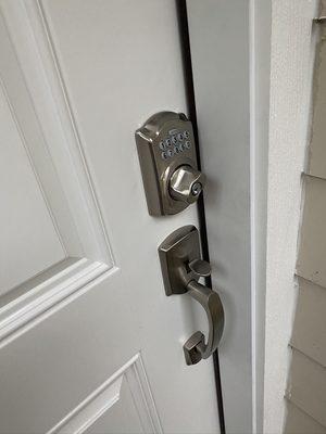 Residential front door hardware