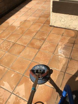 Tile and stone cleaning