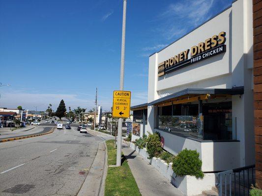 Parking is available next to Walgreens or Starbucks