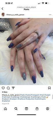 Manicure nail design