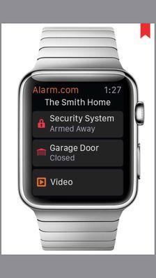 Arm and disarm your system from your Apple Watch.