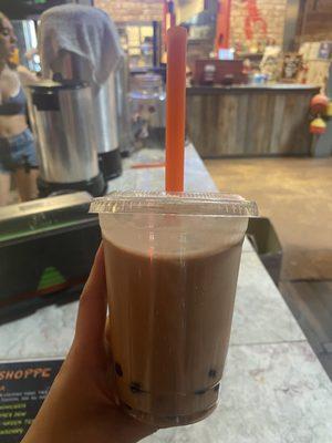 Black Boba Milk Tea