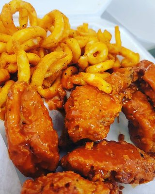 Rooster's wings and Rooster fries