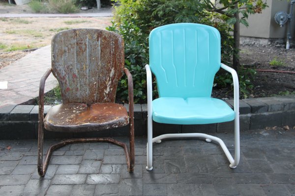 Before and After Shell Chairs