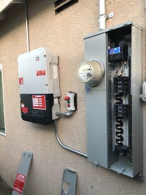 Electrical Panel Upgrade and Solar Inverter with Rapid Shut Down