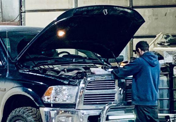 North Side Auto Technician repairs to Ram 2500