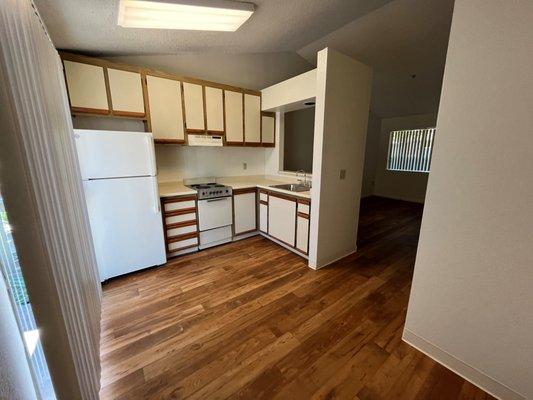 Living room and kitchen