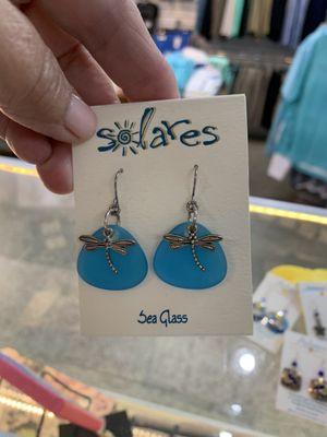 Earrings on sale at The Beached Whale, Ocean Drive, Vero Beach, Florida.