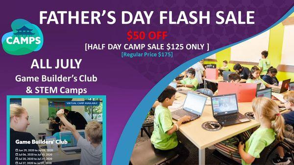 Code Ninjas’ Father’s Day FLASH SALE NOW!