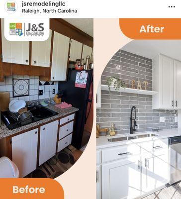 Complete transformation on this kitchen remodel, now just relax and entertain your guests in your new kitchen!