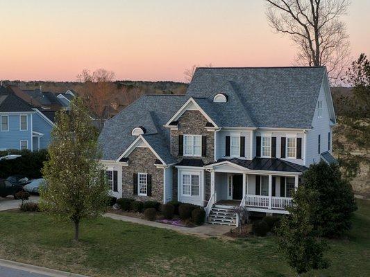 Nothing better than a new roof and a North Carolina sunset