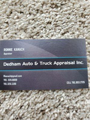 Dedham Auto & Truck Appraisal