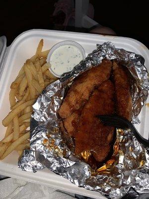 Tenders and fries combo with ranch