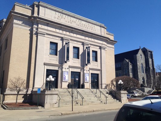 View of the Liberty Hall exterior