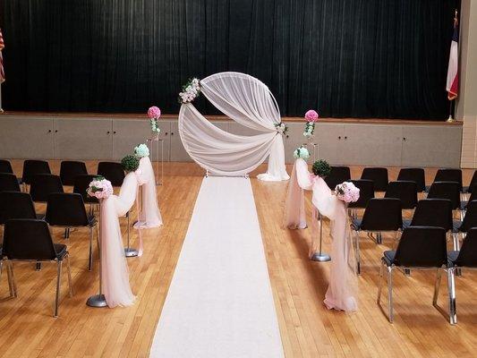 We provide Ceremony and aisle Decor!