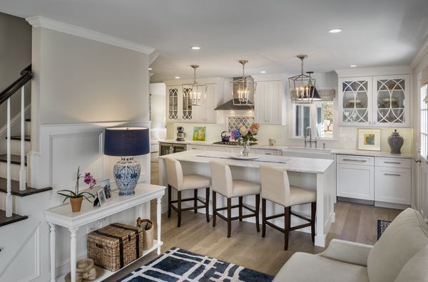 Kitchen remodel as part of a whole-house renovation in Newport, RI