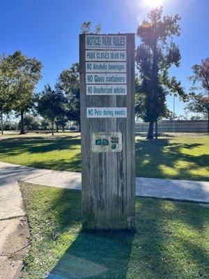 Park rules