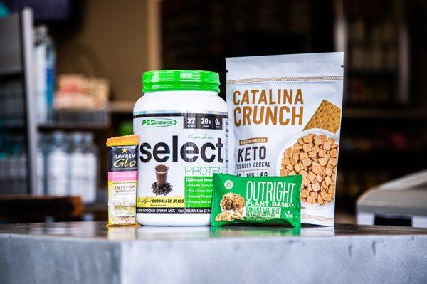 Check out our vegan, keto, and other special diet options in stock