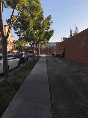 Entrance to BART from Salamoni Court.